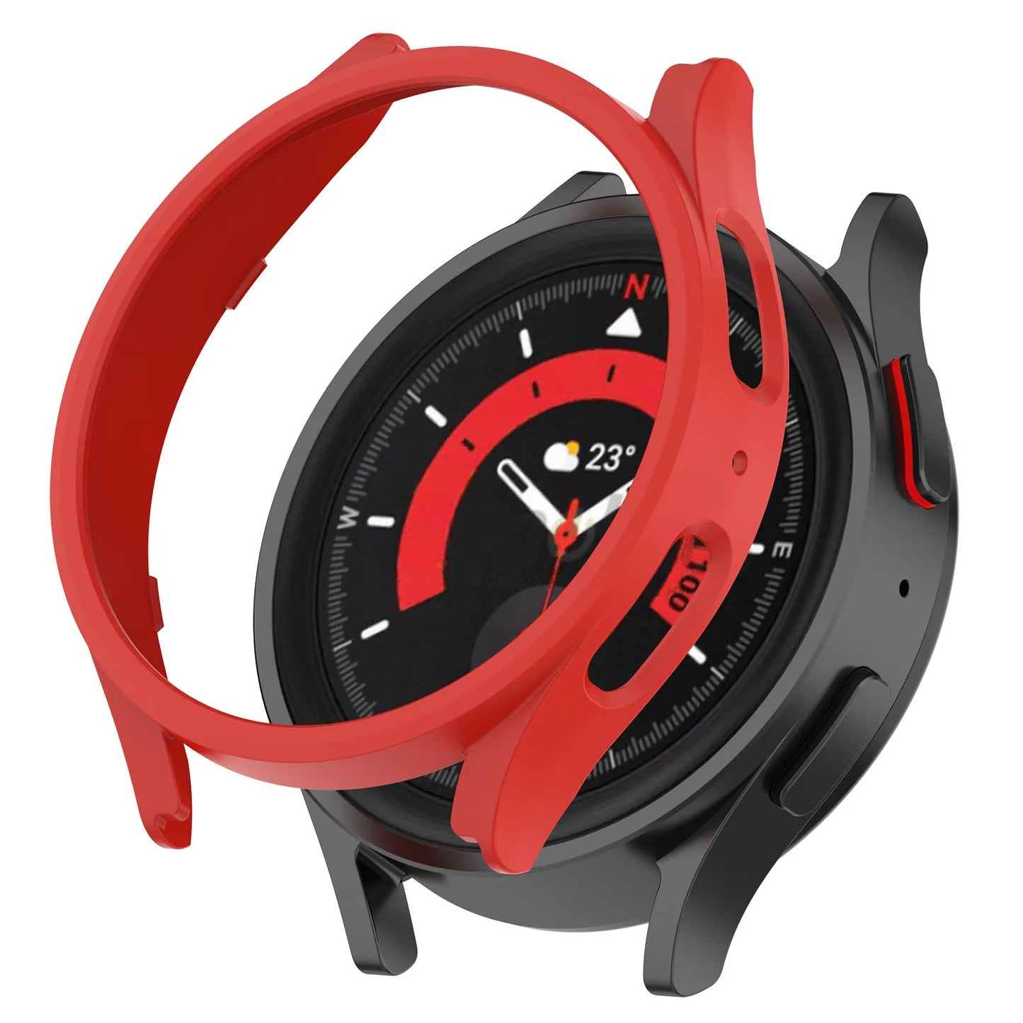 Smartwatch Cover For Samsung galaxy watch 5 pro 45mm PC Watchcase for galaxy watch 5pro watch5pro 45mm case bumper Protector