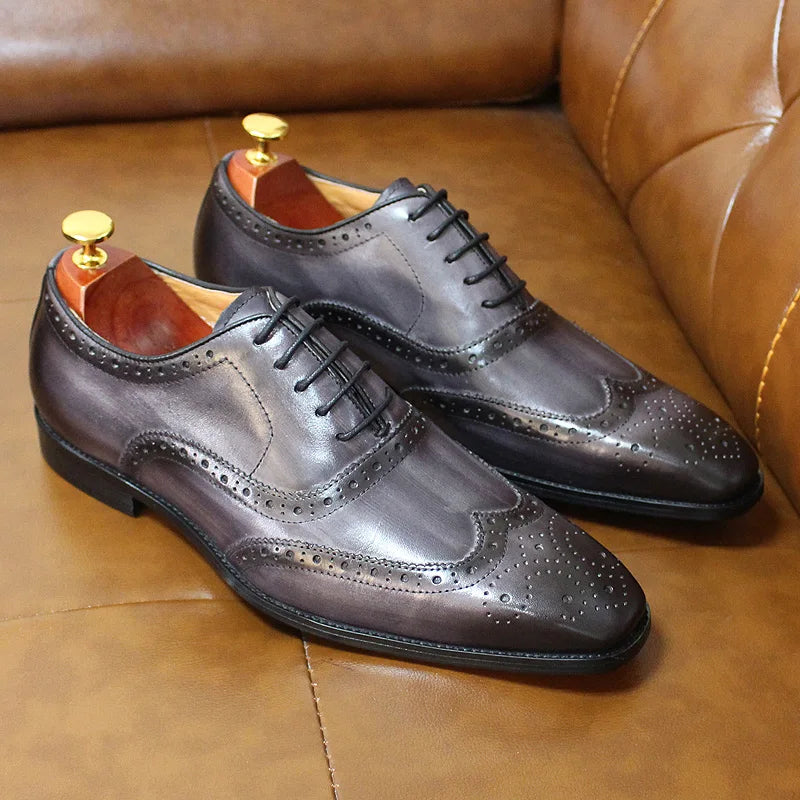 Men's Oxford Genuine Leather Dress Shoes