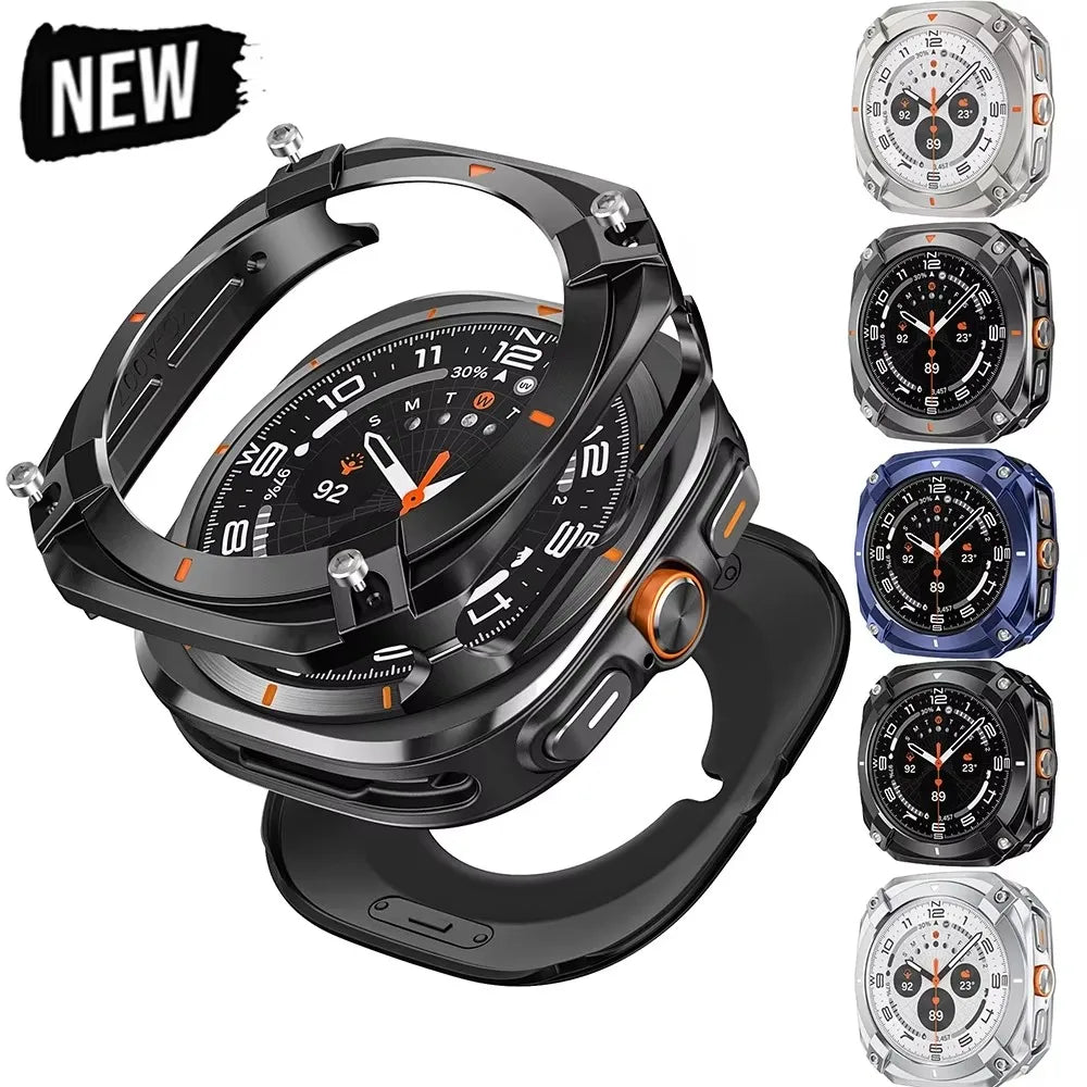 Aluminium Alloy Metal Bumper for Samsung Galaxy Ultra Watch 7 Ultra 47mm Protective Case Cover for Samsung Galaxy Watch Ultra
