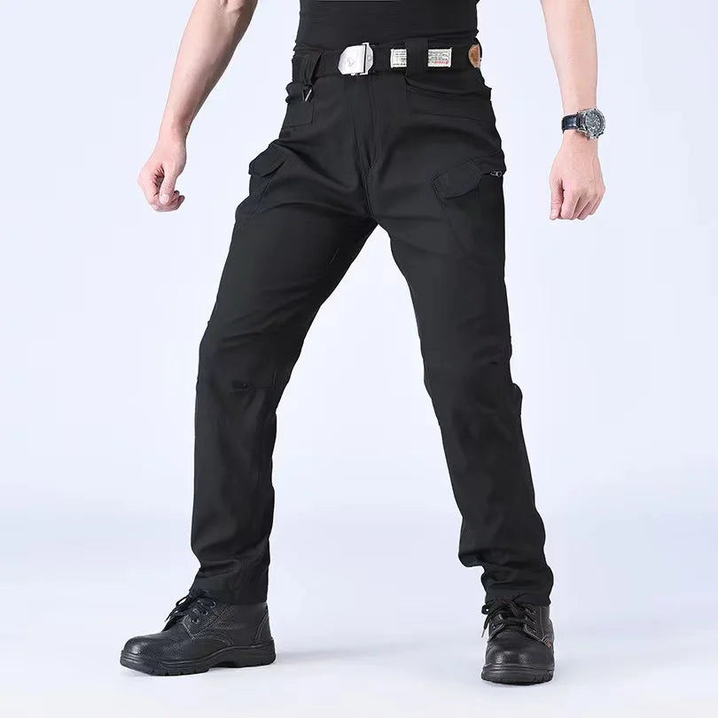 Men Tactical Cargo Softshell Elastic Hiking Trekking Climbing Camping Outdoor Hunting Trousers Spring Autumn Fall Military Pants