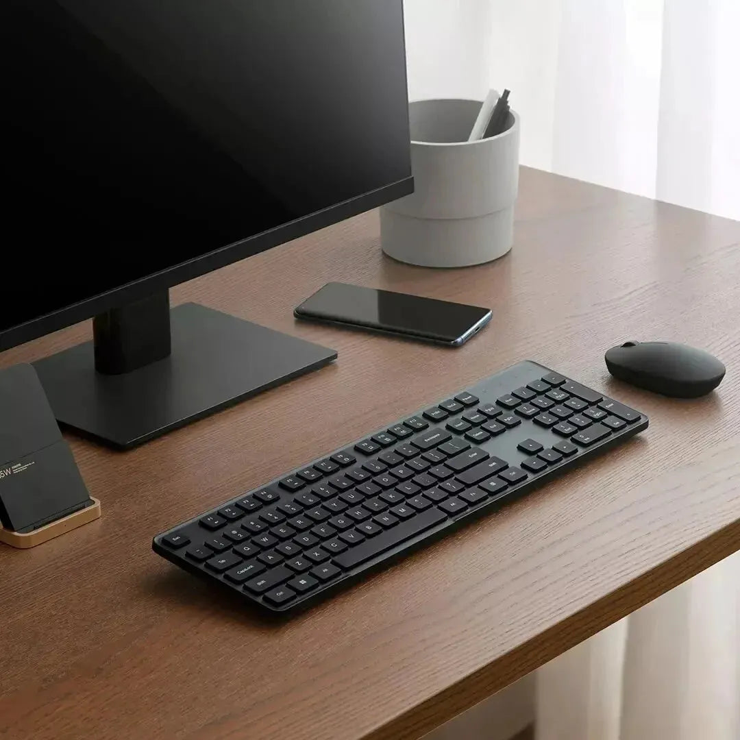 Original Xiaomi Wireless Keyboard and Mouse Set 2 USB-A Interface 104 Keys 2.4GHz Wireless Connection Fn Shortcut Keys Office