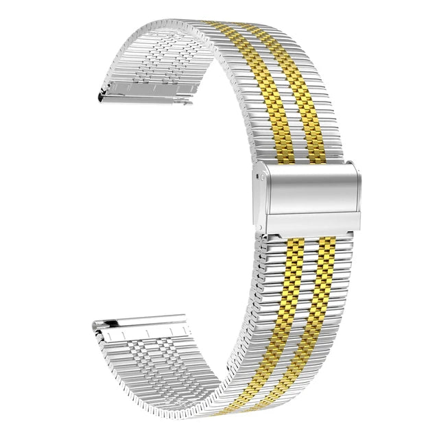 18mm 22mm 20mm Watch Band For Samsung Galaxy Watch 7/6/5/4/3 40mm 44mm S3 Active2 Huawei Watch GT4 GT3 Gt2e Stainless Steel Band