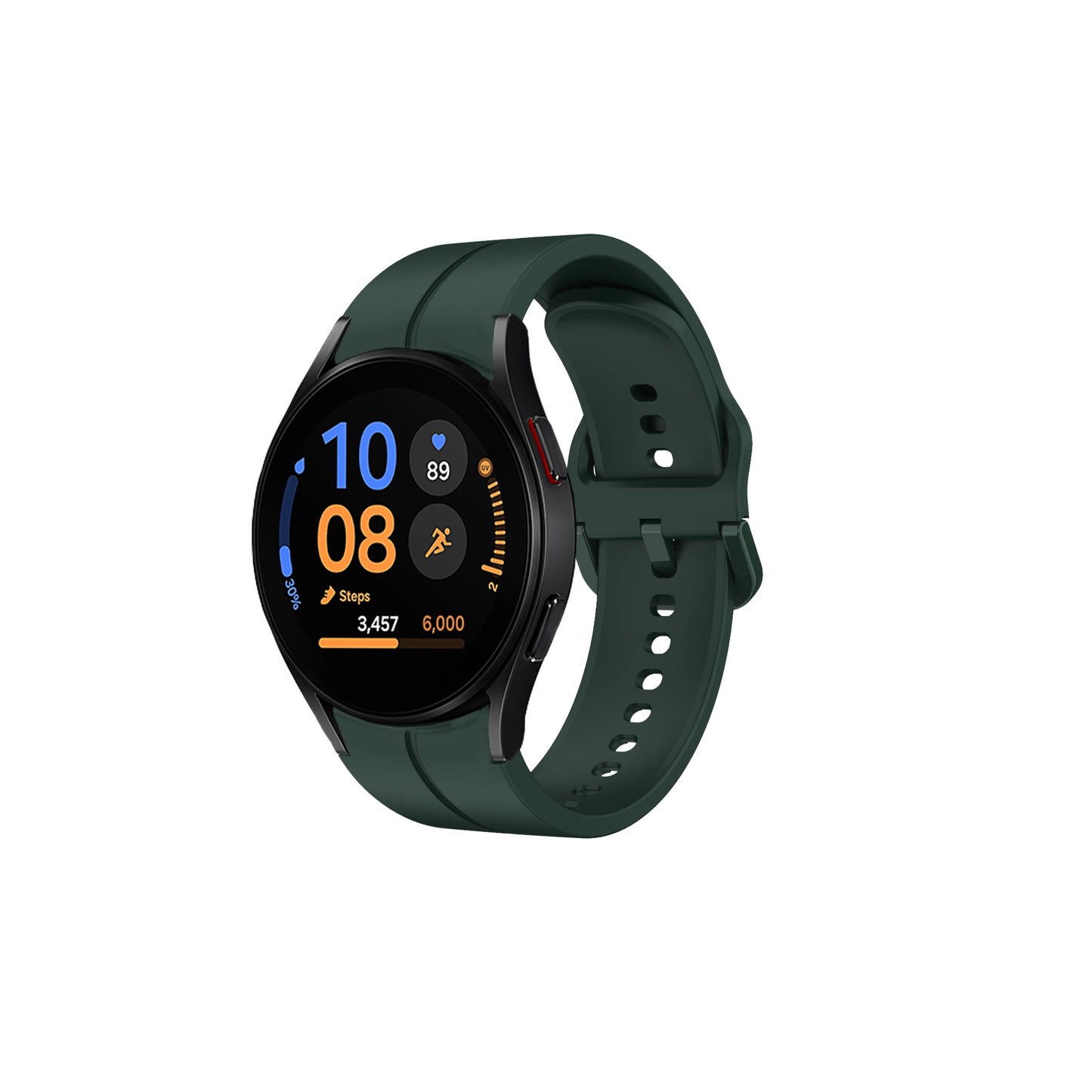 Watchstrap For Samsung Galaxy Watch FE 40mm Hinking Official Green Silicone Accessories for Galaxy Watch 4 5 6 7 40mm 44mm Band