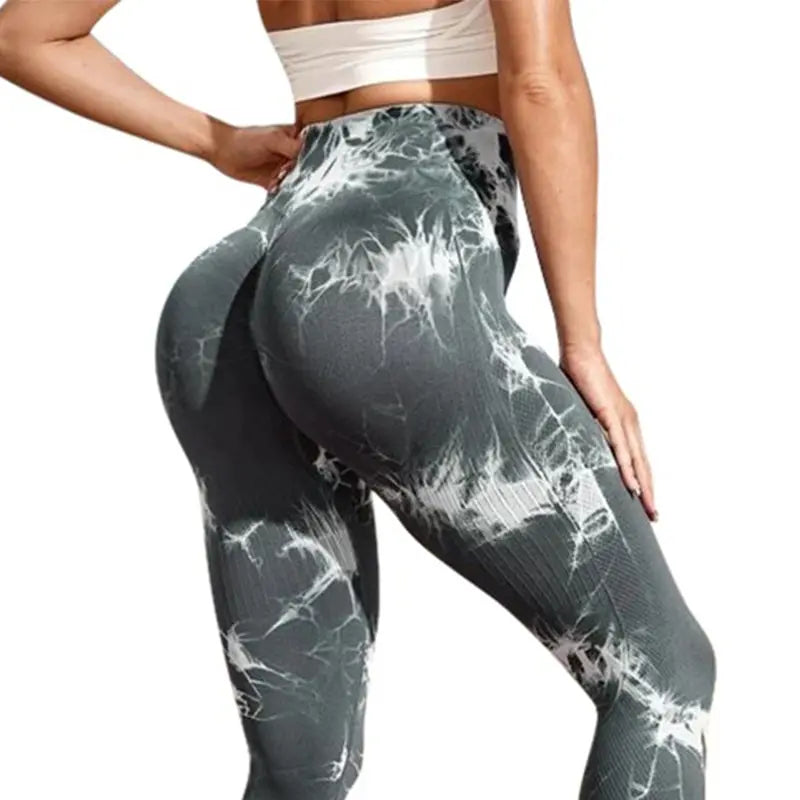 Women's Seamless Tie Dye High waist Leggings