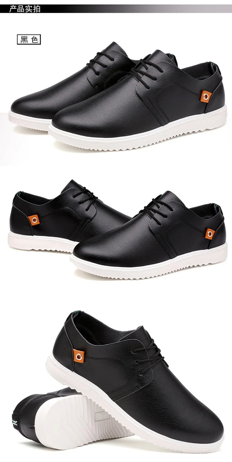 Men's Leather Casual Shoes Brand Comfortable Dress Shoes for Men Lace Up Oxfords Shoes Quality Men Sports Shoe Tenis Hombres 45