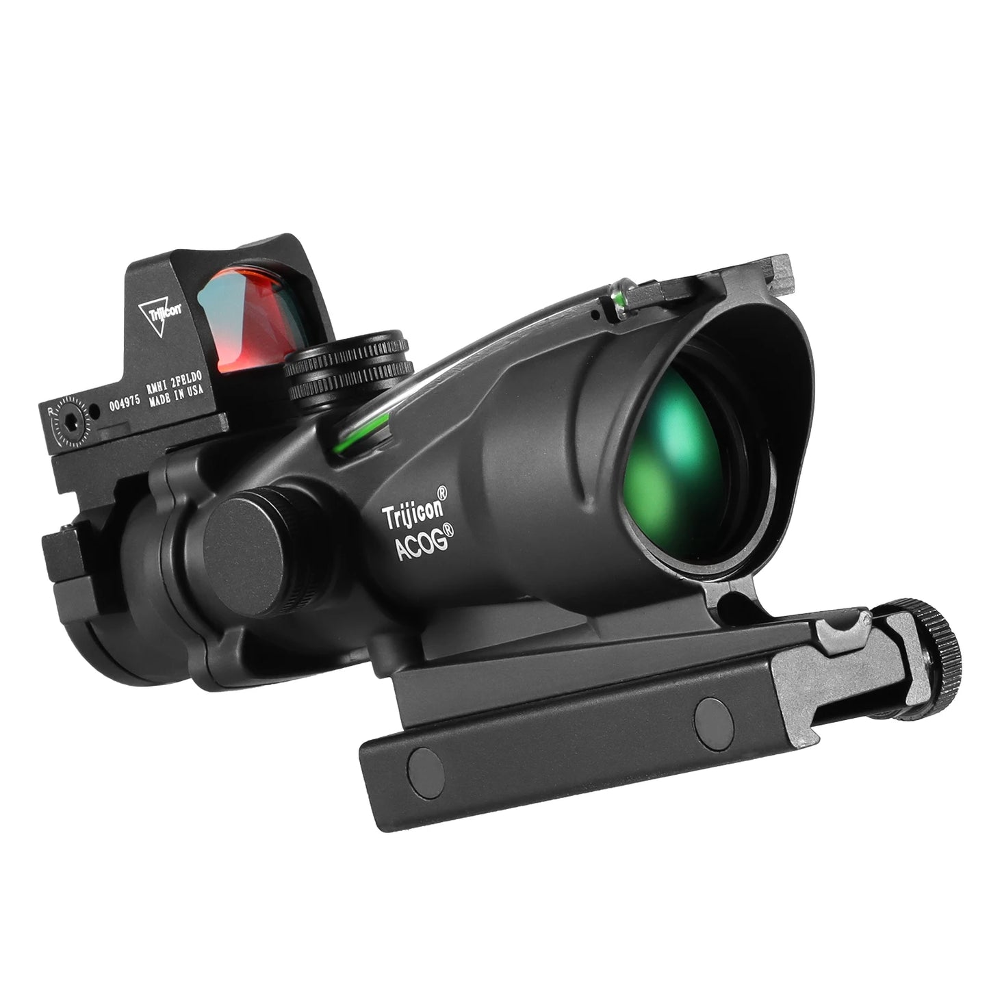 Adjustable 4x32 Red Dot 1x 4x Scope RMR Red Dot Tactical Scope 20mm Rail Scope for Glock Hunting