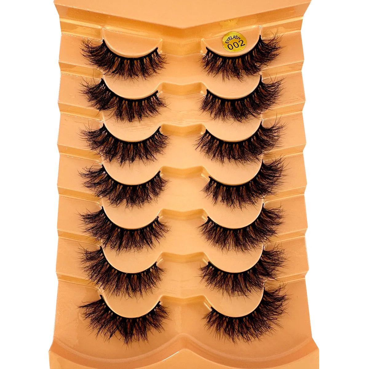 NEW 7pairs Fake Eyelashes Thick Long False Eyelashes Dramatic Lashes 3D Faux Mink Eyelashes Wholesale Full Strip Lashes Makeup