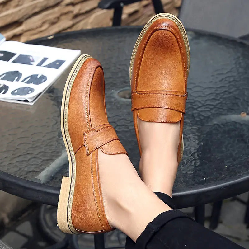 Men’s Leather Dress Shoes Classic Business Shoes