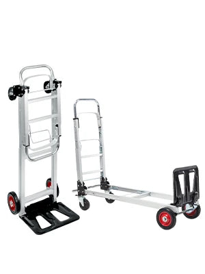 Hand Truck Dolly Heavy Duty 440lbs Capacity 2 in 1 Convertible Folding Hand Truck with Pneumatic Wheels and Telescopin