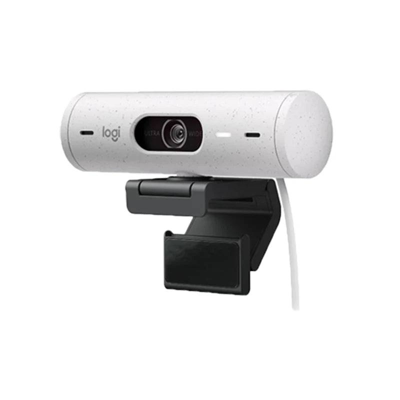 Logitech Brio 500 Full HD Webcam with Auto Light Correction Auto-Framing Show Mode Dual Noise Reduction Mics For conferences