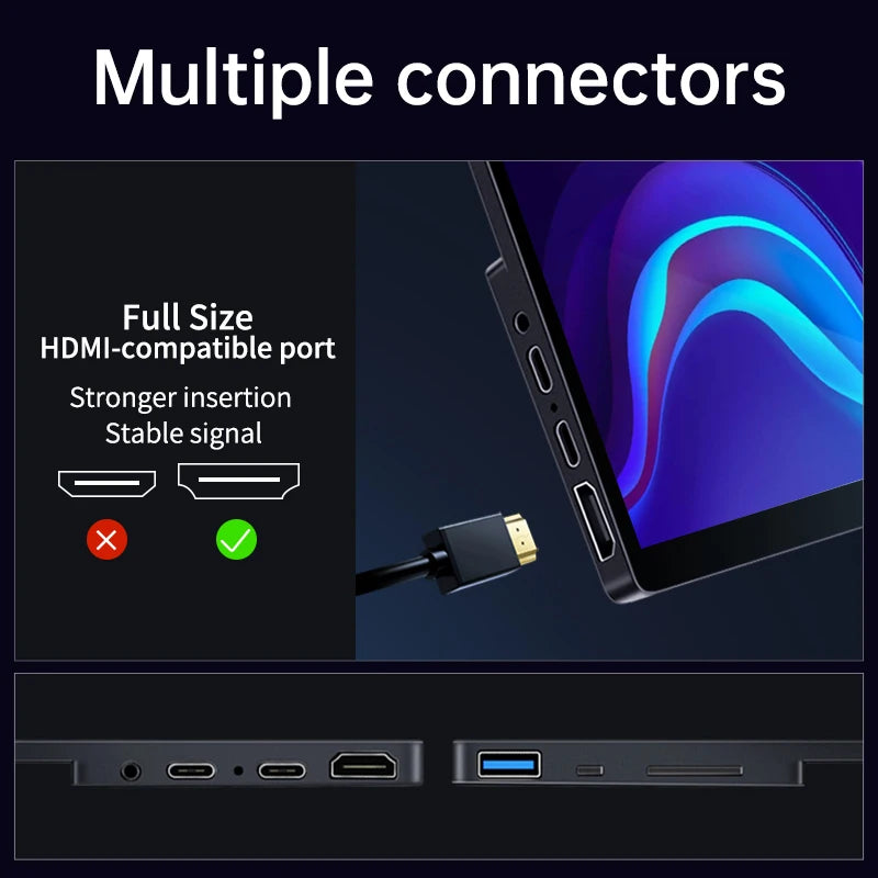 VCHANCE 16 Inch Oled 4K UHD Touch Screen Portable Monitor 100%DCI-P3 HDR Expand Office Display for PC Laptop Phone XBox Switch