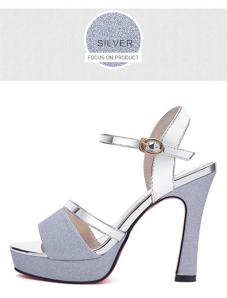 Luxury Women's Pumps Peep Toe Sexy Women Sandals High Quality Fish Mouth Shoes 11.5CM High Heels Shoes Women sandalias de mujer