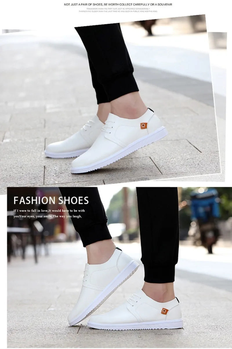 Men's Leather Casual Shoes Brand Comfortable Dress Shoes for Men Lace Up Oxfords Shoes Quality Men Sports Shoe Tenis Hombres 45