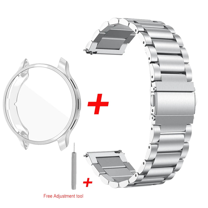 Stainless Steel Strap TPU Case Watch Band Soft Cover For Garmin Venu 3 3S Screen Protector Shell Smartwatch Wrist Bracelet Belt