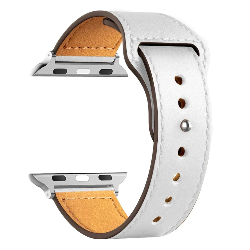 Leather Bands For Apple watch strap Ultra 49mm 46MM 44mm 40mm 38mm/42mm sport bracelet iWatch series 10 9 8 7 3 5 6 se 41mm/45mm