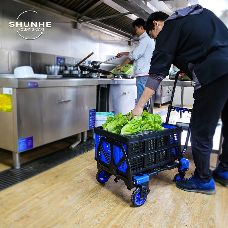 2 In 1 Convertible Moving Portable Foldable Hand Truck Multi-Function Folding Trolley