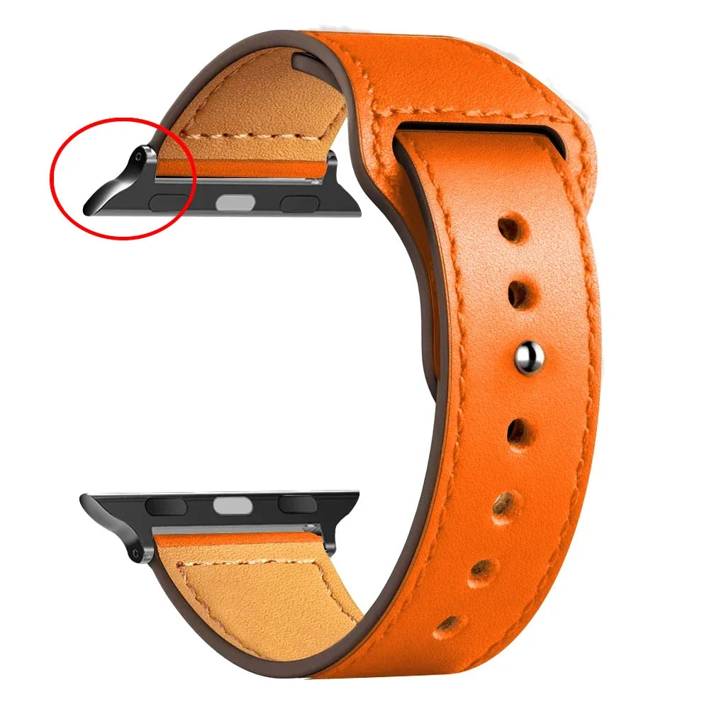 Leather Bands For Apple watch strap Ultra 49mm 46MM 44mm 40mm 38mm/42mm sport bracelet iWatch series 10 9 8 7 3 5 6 se 41mm/45mm