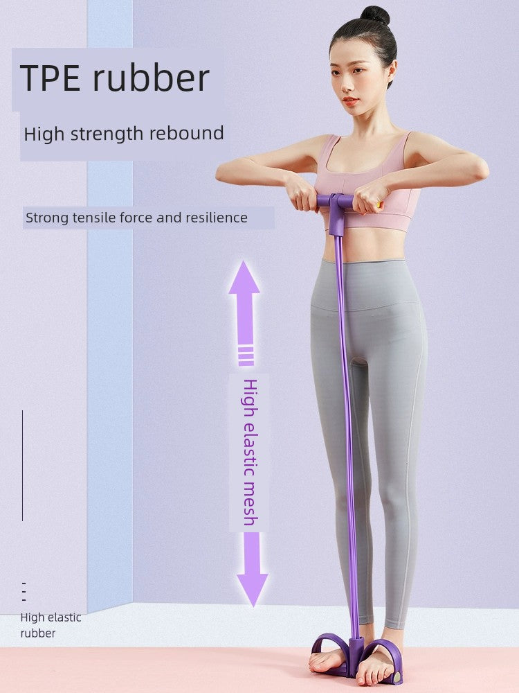 Pedal Chest Expander Fitness Tummy Sit-Ups Auxiliary Appliance Yoga Fitness Exercise For Home Pilates Rope