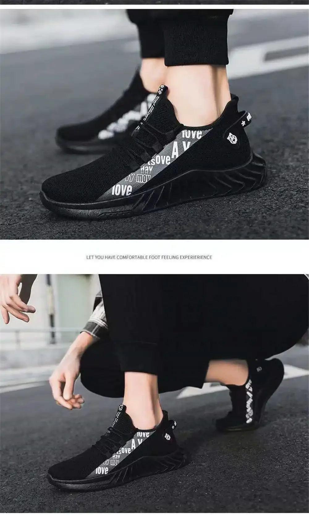 Size 41 Knitting Goods For Tourism Casual Gray Man Sneakers Large Size 49 Shoes Sports Tenks Krasofka Tenids Super Deals