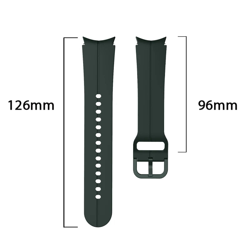 Watchstrap For Samsung Galaxy Watch FE 40mm Hinking Official Green Silicone Accessories for Galaxy Watch 4 5 6 7 40mm 44mm Band