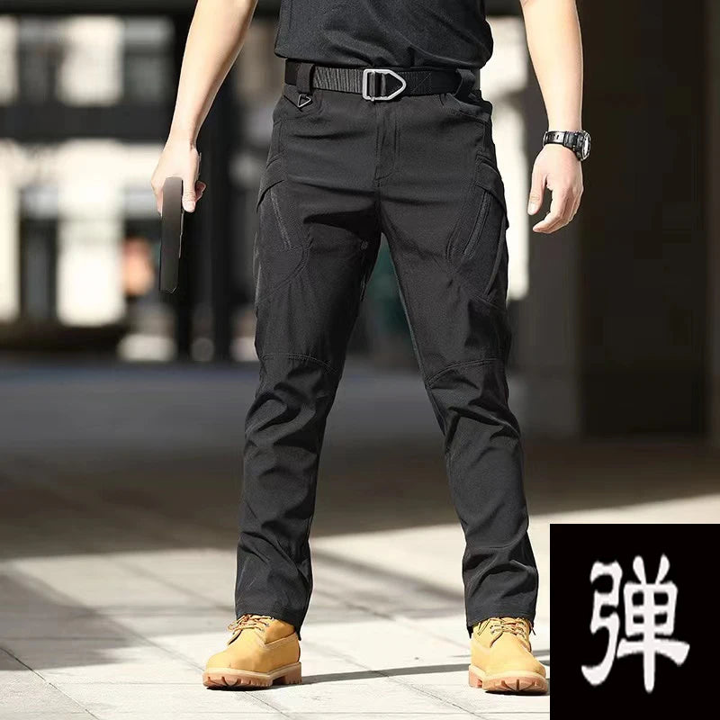 Men's M-5XL Autumn Spring Fall Elastic Camping Hiking Trekking Finshing Hunting Pants Outdoor Cycling Tranning Cargo Trousers