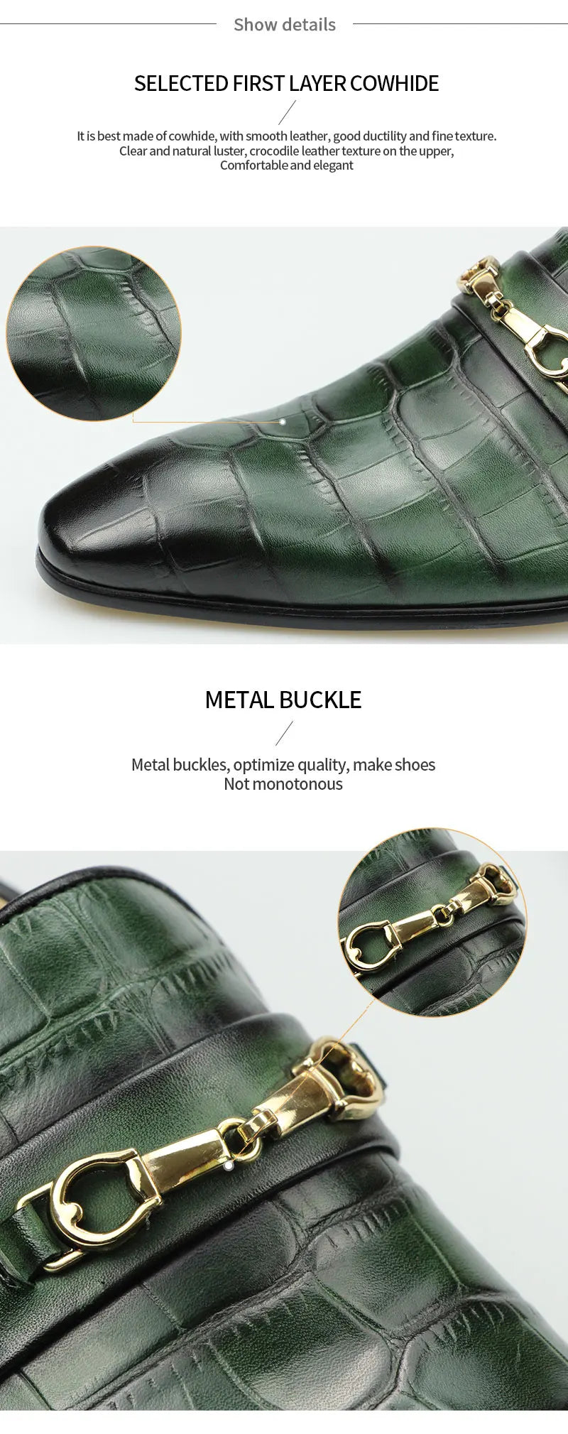 Successful Mens Loafers Business Dress Shoes Wedding Banquet Suit Italy Designer Leather Shoes Genuine Leather Pointed Toe