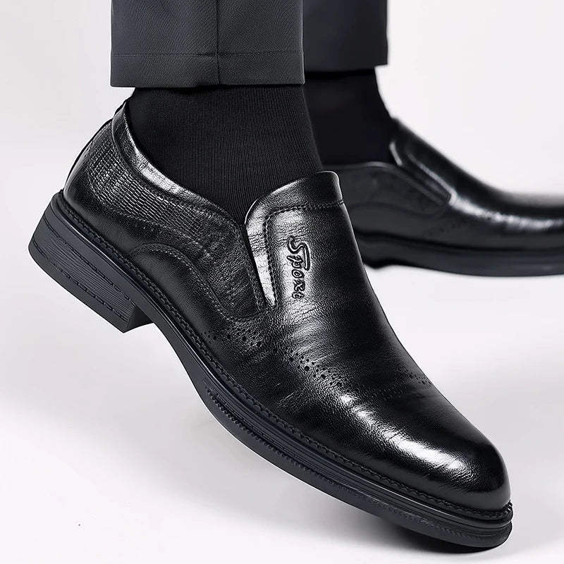 Men's British Style Patent Leather Dress Shoes