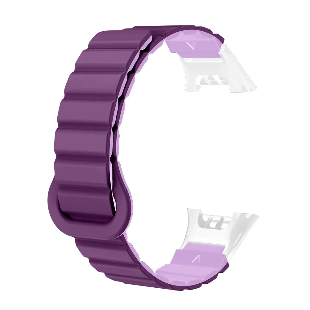 Watch Strap For XIaoMi Smart Watch Band 7 Pro Magnetic Silicone Soft Quick Release Lightweight Two-colors Head Clasp Man Woman