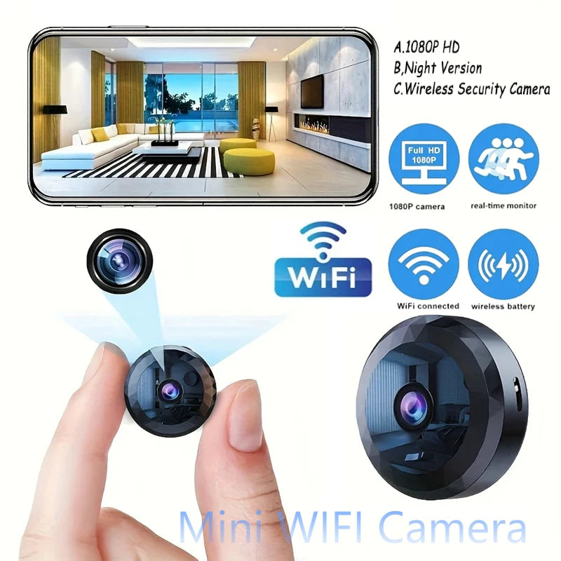 1080P Mini HD WiFi Security Wireless Camera HD Security Protection Voice Video Surveillance Night Version Camcorder