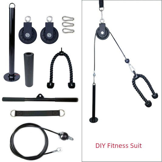 Homemade Fitness Equipment Restoration Accessories DIY For Home High Pull-down Practice Big Flying Bird Equipment Pulley Wire Rope