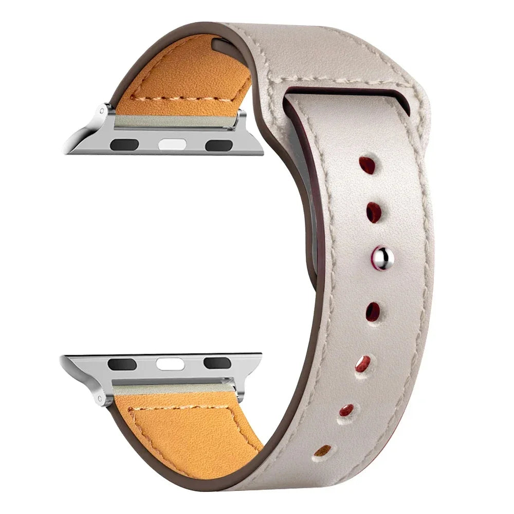 Leather Bands For Apple watch strap Ultra 49mm 46MM 44mm 40mm 38mm/42mm sport bracelet iWatch series 10 9 8 7 3 5 6 se 41mm/45mm