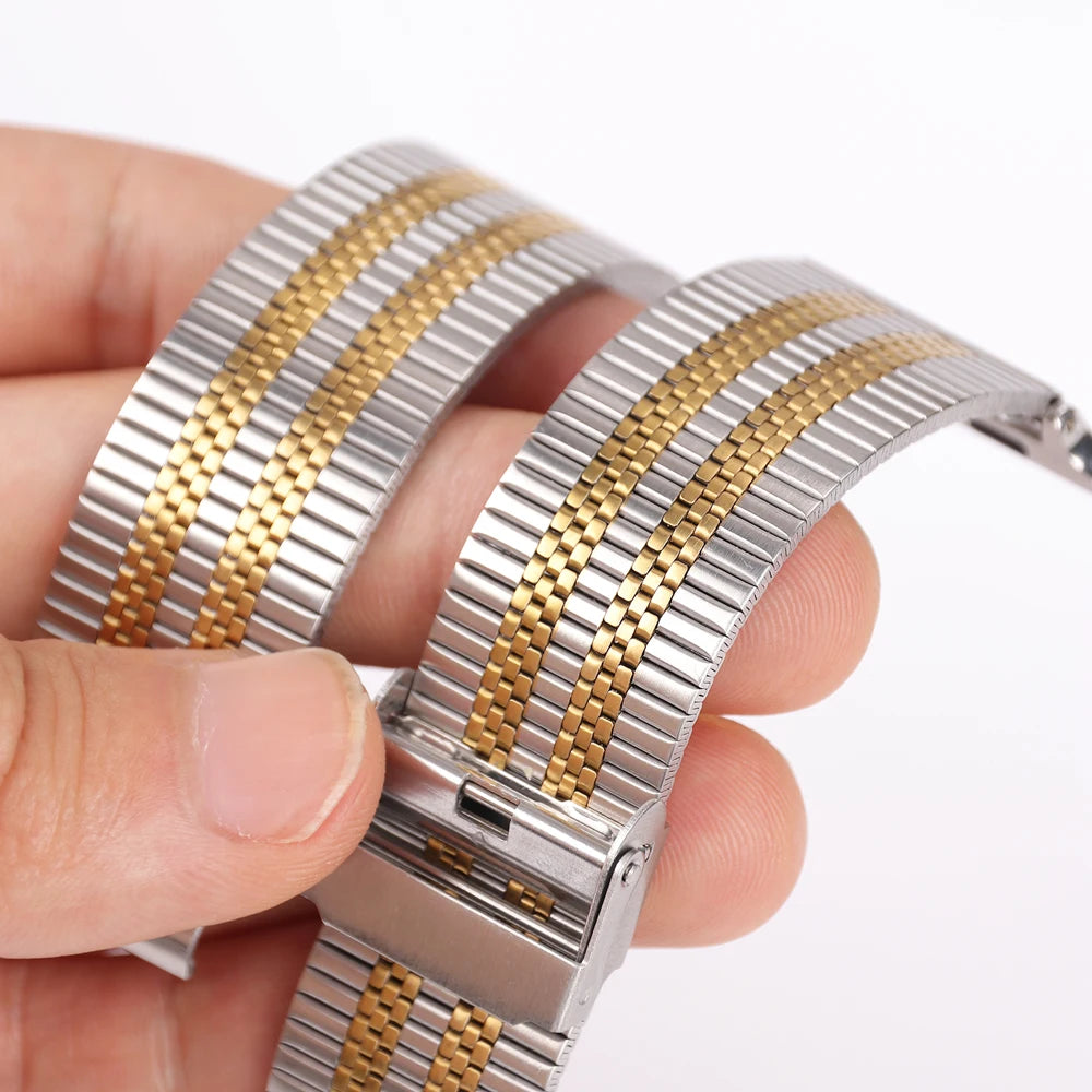 18mm 22mm 20mm Watch Band For Samsung Galaxy Watch 7/6/5/4/3 40mm 44mm S3 Active2 Huawei Watch GT4 GT3 Gt2e Stainless Steel Band