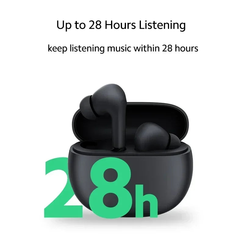 New Global Version Xiaomi Redmi Buds 4 Active Earphone Up to 28 Hours Listening Bluetooth 5.3 Noise Cancellation for Clear Calls