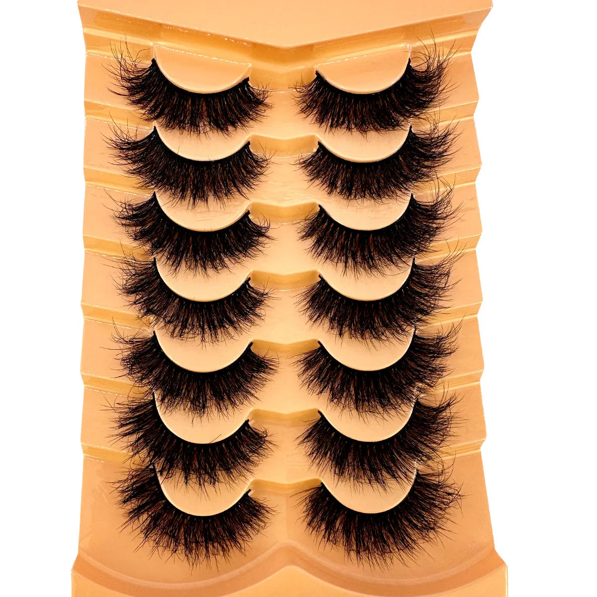 NEW 7pairs Fake Eyelashes Thick Long False Eyelashes Dramatic Lashes 3D Faux Mink Eyelashes Wholesale Full Strip Lashes Makeup