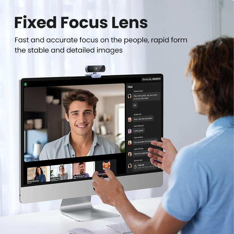 UGREEN USB Webcam 1080P HD Mini Webcam For Laptop Computer Web Camera Dual Microphones for Youtube Zoom Video Calling 2K web cam