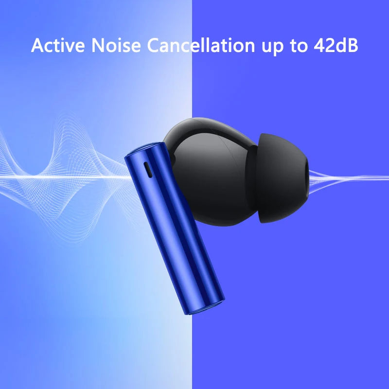 Global Version realme buds air 3 Bluetooth 5.2 long battery life Earphone 42dB Active Noice Cancelling Headphone IPX5 Waterproof