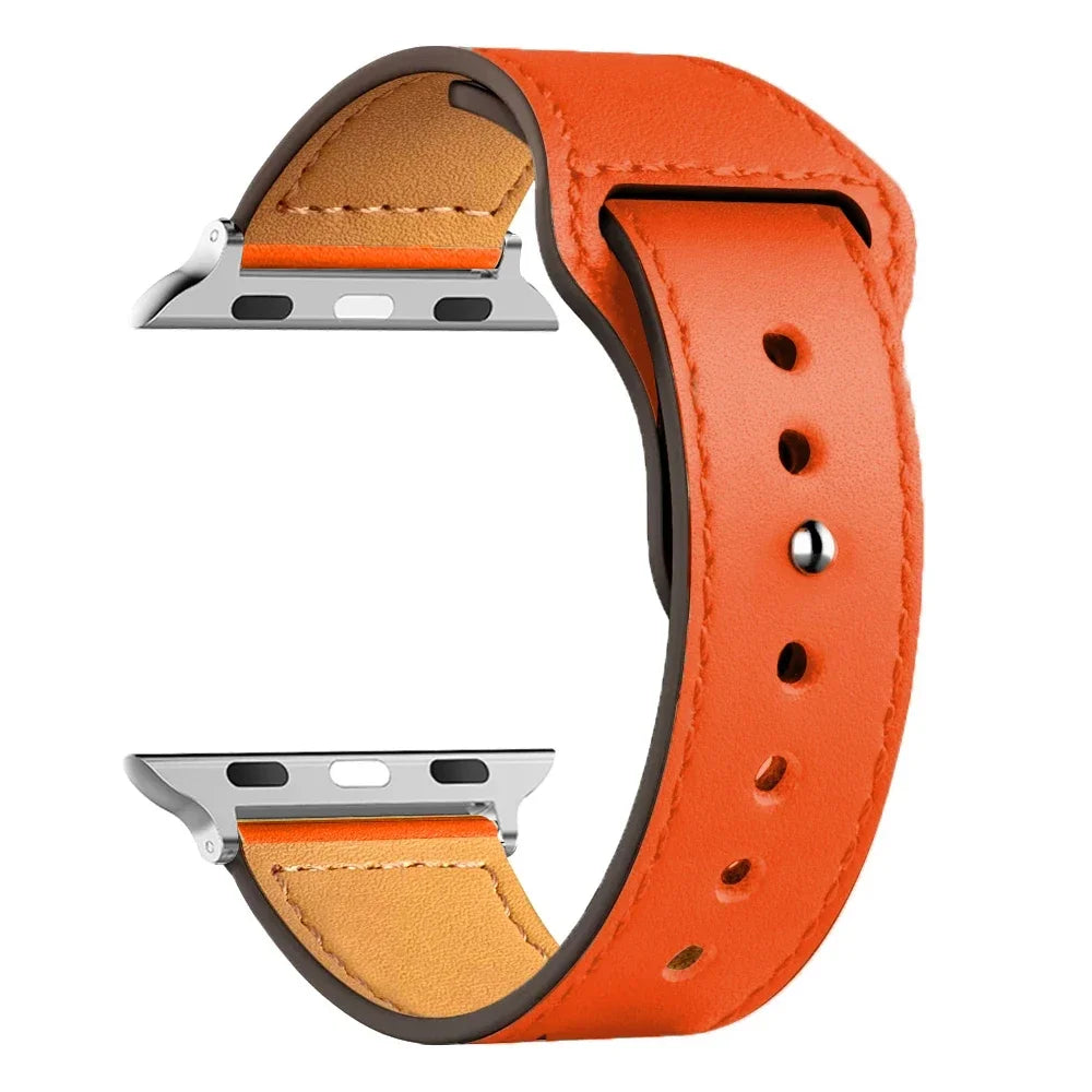 Leather Bands For Apple watch strap Ultra 49mm 46MM 44mm 40mm 38mm/42mm sport bracelet iWatch series 10 9 8 7 3 5 6 se 41mm/45mm