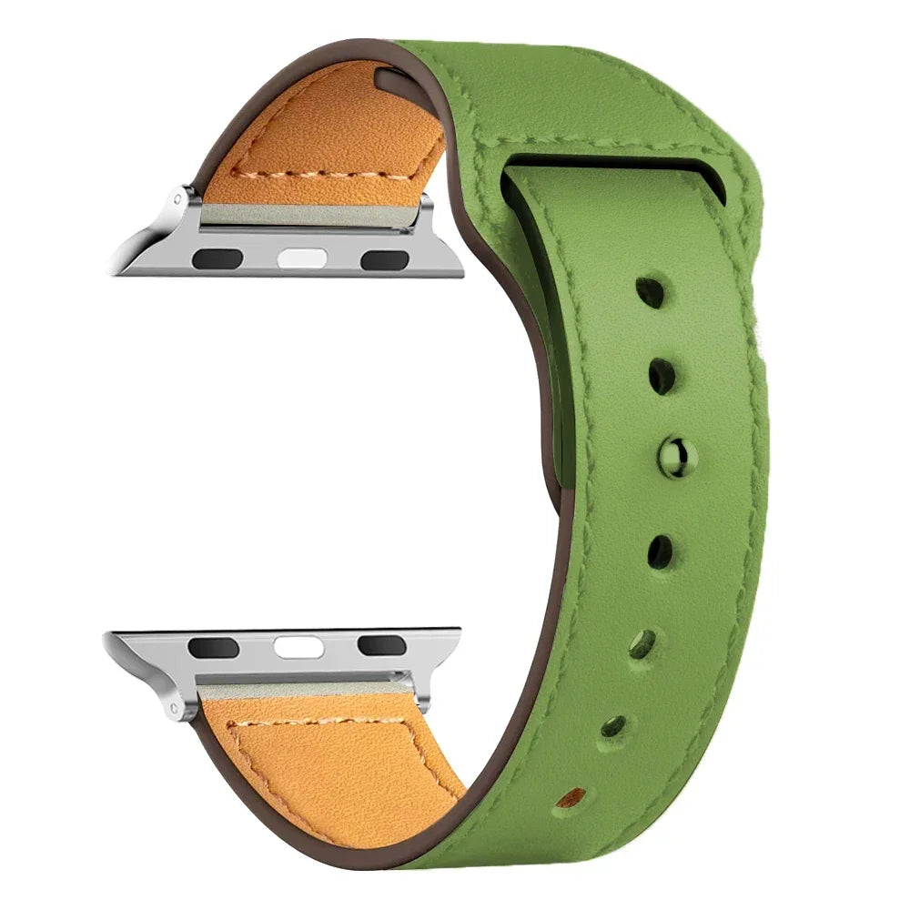Leather Bands For Apple watch strap Ultra 49mm 46MM 44mm 40mm 38mm/42mm sport bracelet iWatch series 10 9 8 7 3 5 6 se 41mm/45mm