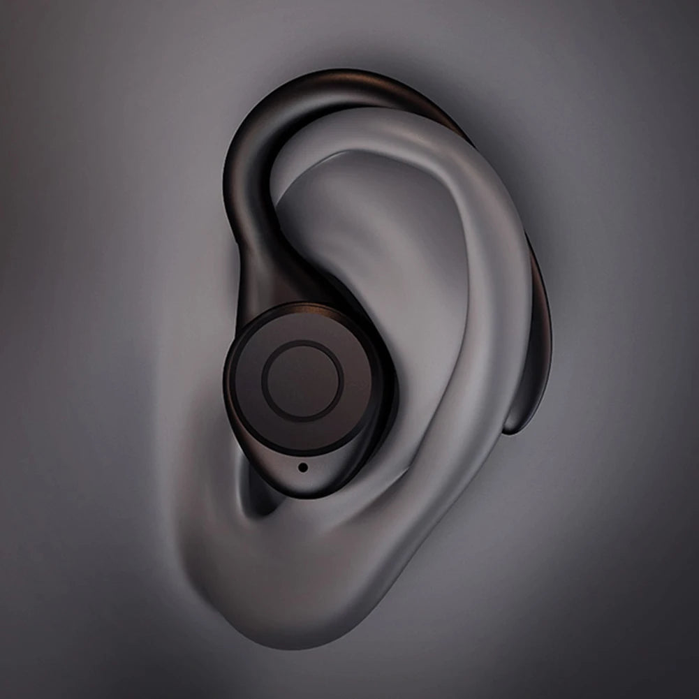Wireless Bluetooth Headset Ear Hook Sports HiFI Stereo Headphones Waterproof Headset Noise Reduction LED Display Running Earbuds