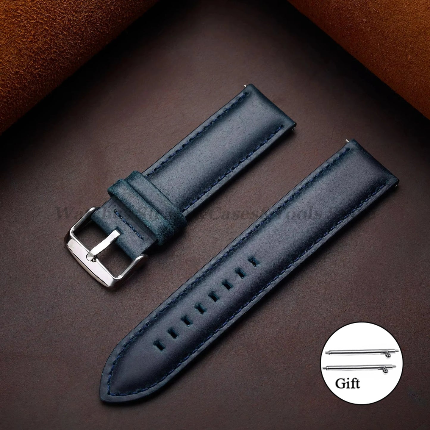 Genuine Leather Watchband 18mm 20mm 22mm 24mm 26mm Vintage Cowhide Watch Strap for DW Quick Release Bracelet Universal Wristband