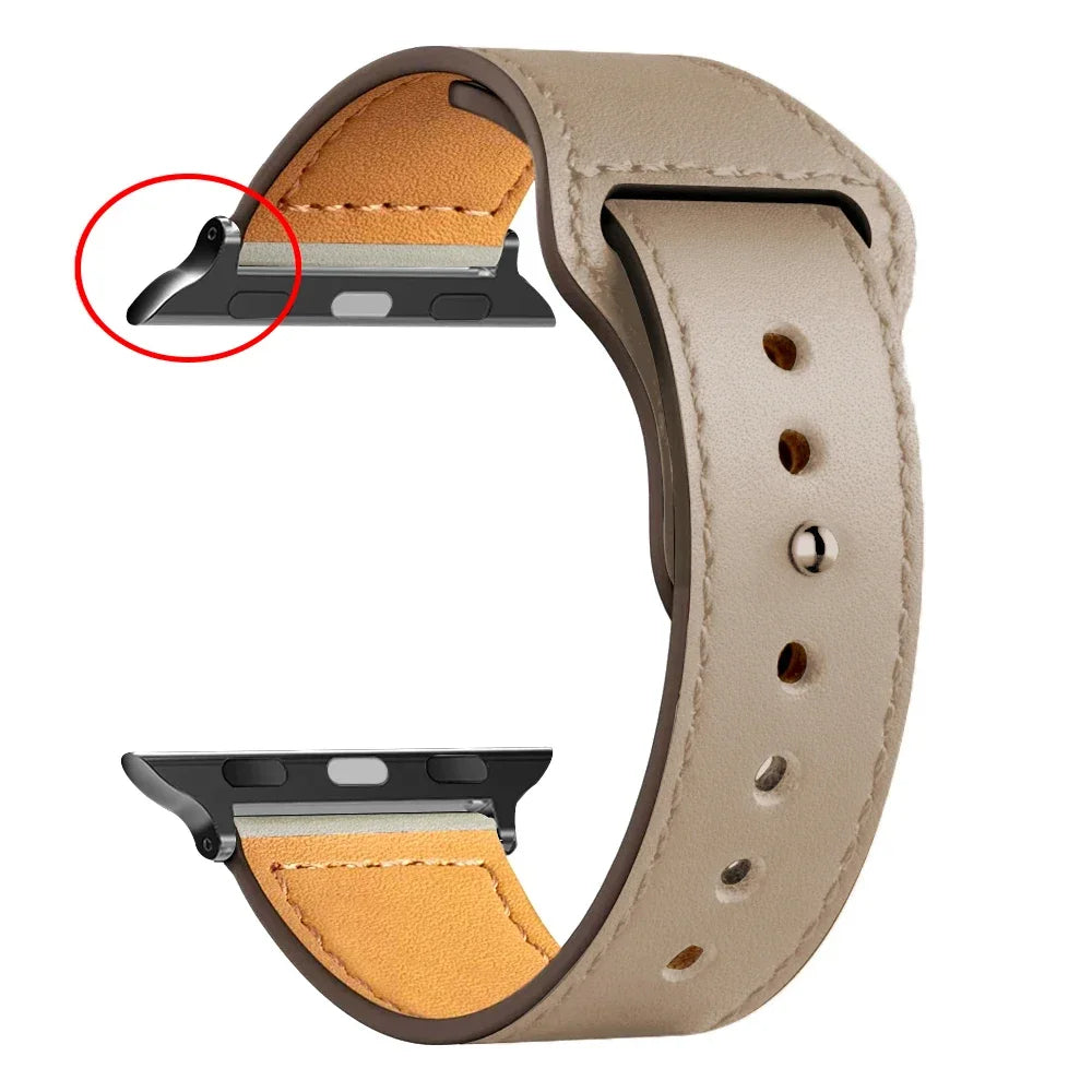Leather Bands For Apple watch strap Ultra 49mm 46MM 44mm 40mm 38mm/42mm sport bracelet iWatch series 10 9 8 7 3 5 6 se 41mm/45mm