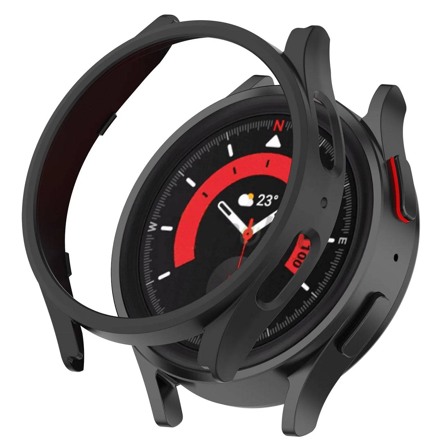 Smartwatch Cover For Samsung galaxy watch 5 pro 45mm PC Watchcase for galaxy watch 5pro watch5pro 45mm case bumper Protector
