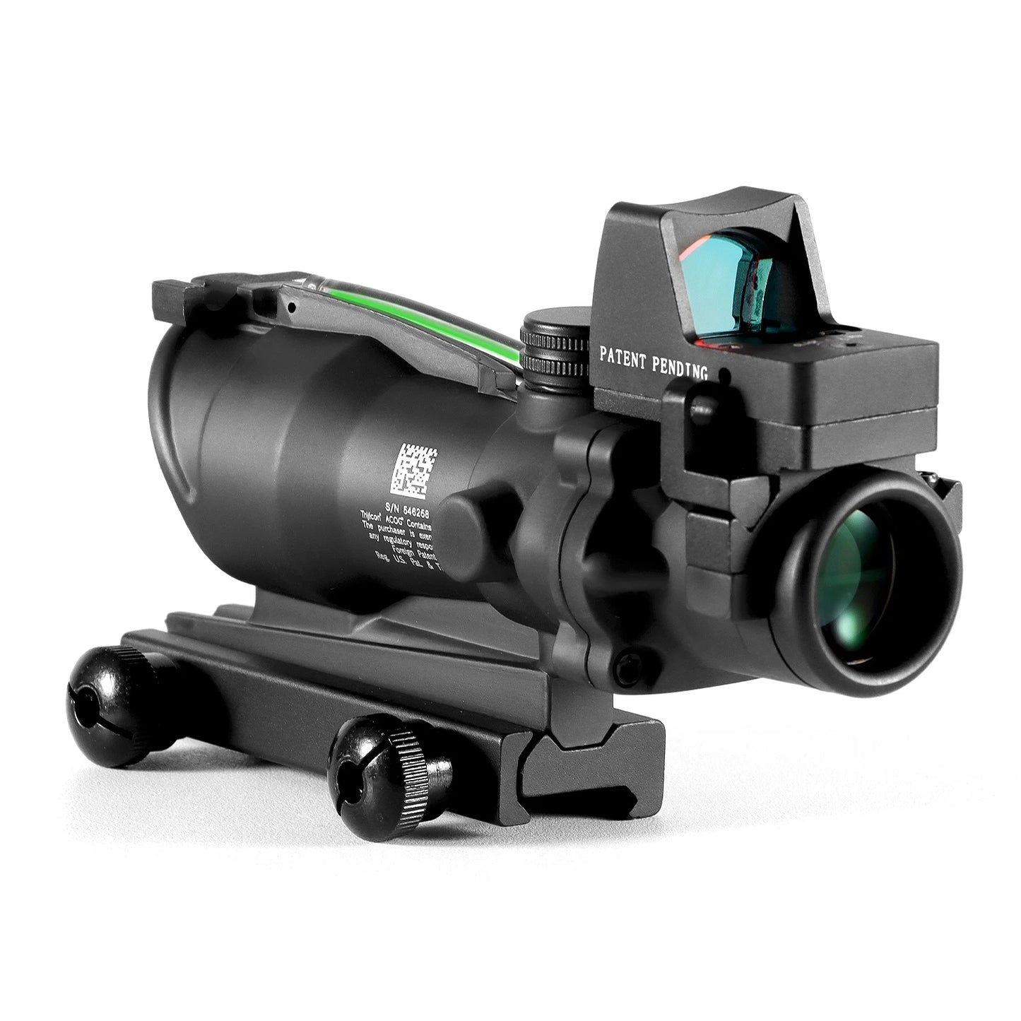 Adjustable 4x32 Red Dot 1x 4x Scope RMR Red Dot Tactical Scope 20mm Rail Scope for Glock Hunting