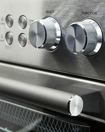 Heating Air Fryer Toaster Oven, Extra Large Countertop Convection Oven 10-in-1 Combo, 6-Slice Toast, Enamel Baking Pan Easy Clea