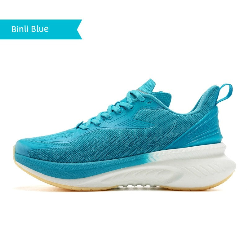 Onemix Running Shoes Shock-Absorbing Sneaker Men's Spring and Summer Cool Running Breathable Soft Sole Shoes Lightweight White Running Shoes Women's