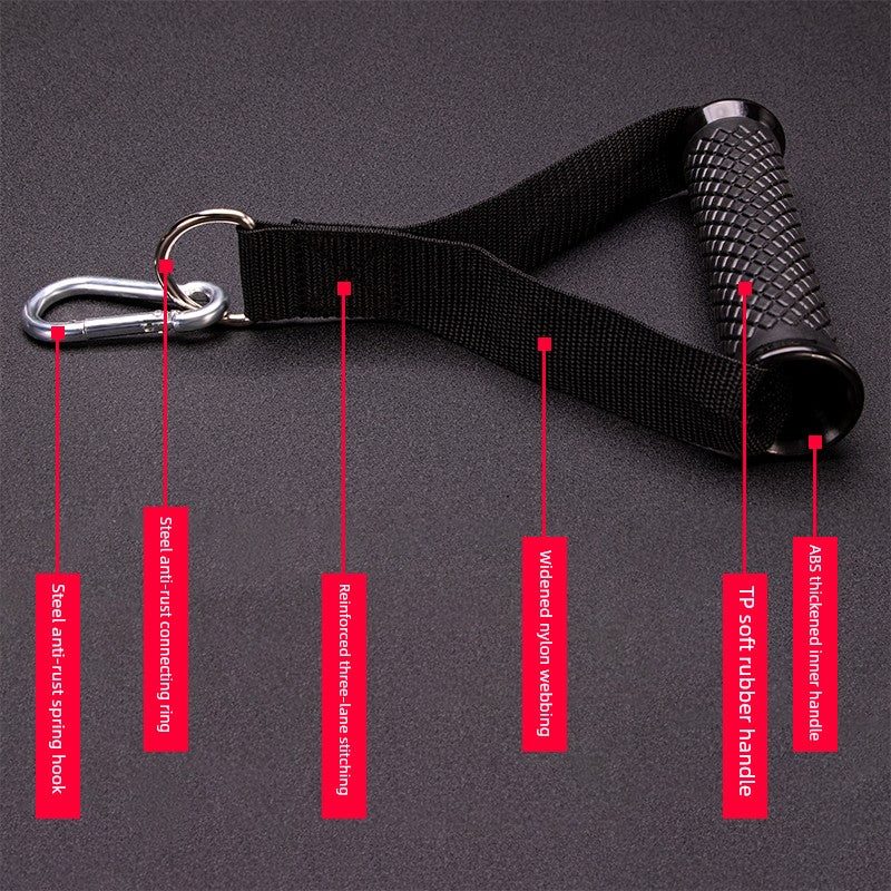 Fitness Handle Multi-Function Handle Fitness Equipment Accessories Gantry Handle Elastic String Flying Bird Handle Strap Hook