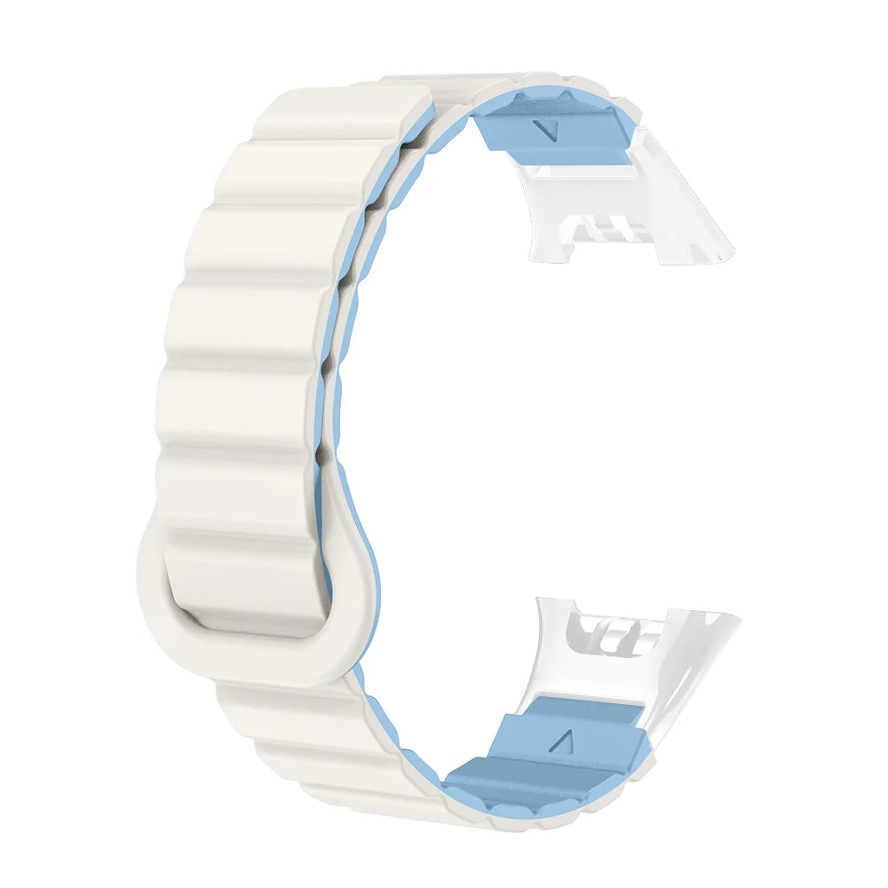 Watch Strap For XIaoMi Smart Watch Band 7 Pro Magnetic Silicone Soft Quick Release Lightweight Two-colors Head Clasp Man Woman