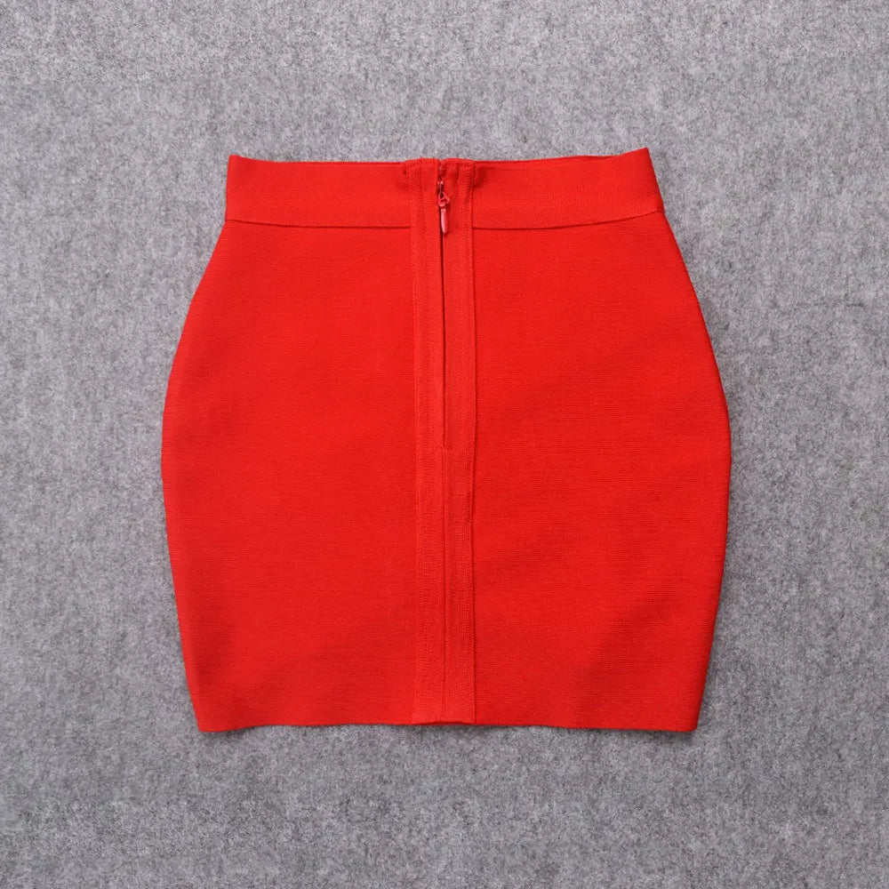 HQBORY Sexy Criss Party Red Bandage Skirts 2023 Women Girl Summer Mini Short Club Black Skirts Bodycon High Waist Quality