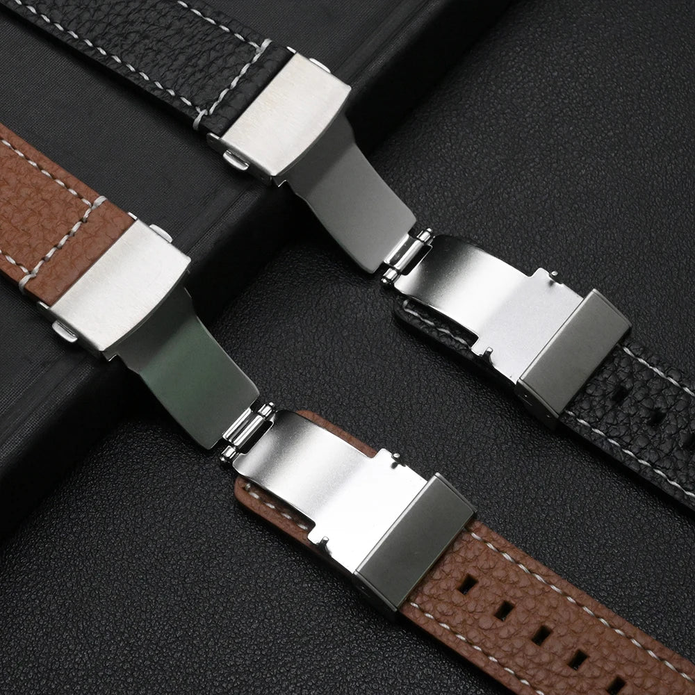 Leather for Samsung Galaxy Watch 8 Ultra2 Wrist Strap Elegant Business Band for Galaxy Ultra 47mm Bracelet Correa Accessories