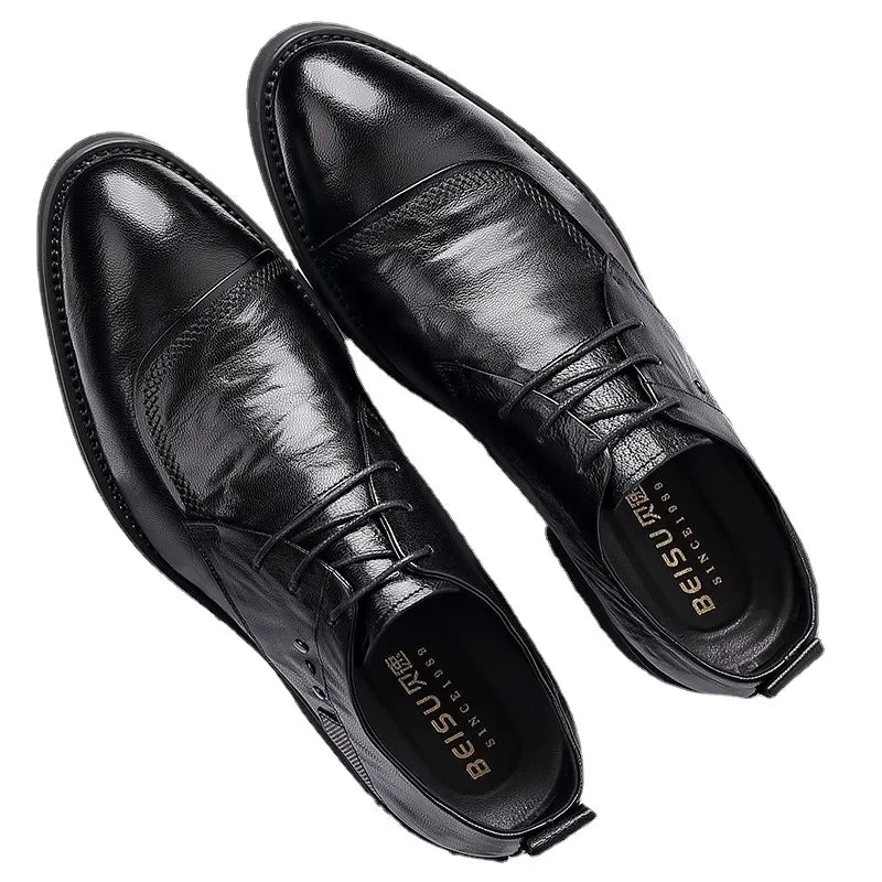 Men's Genuine Leather Business Formal Oxfords Shoes